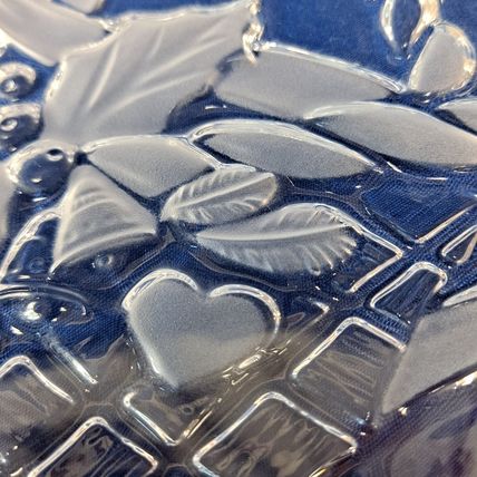 Mikasa POINSETTIA BASKET Open Candy DISH Christmas Plate Frosted Nut Bowl Sweet