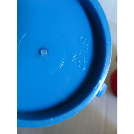 Silite Cups - 4309 Childrens Plastic Cups - 1 Blue 3 Red - Hard Plastic Set Of 4