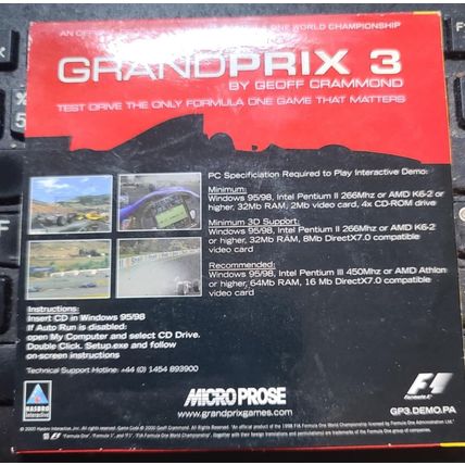 Grand Prix 3 DVD Promo A Shell Promotion By Geoff Crammond Demo Version