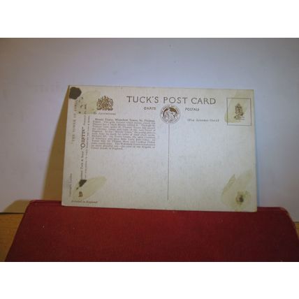 THE TOWER OF LONDON. unused antique postcard by Raphael Tuck. 'Oilette' =