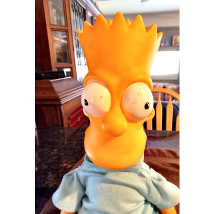 Old Vintage 1990 Bart Simpson Pull String Stuffed Doll 18" Tall Dan Dee Rare