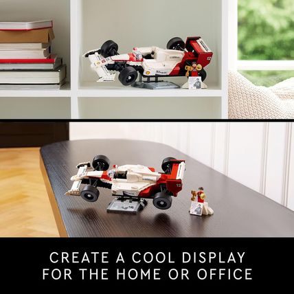 LEGO Icons Mclaren MP4/4 & Ayrton Senna Minifigure Model Car Kit - Buildable F1