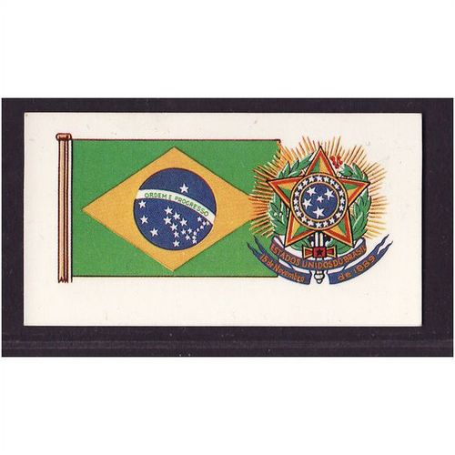 1967 Brooke Bond Tea Card, Flags and Emblems, no.43 Brazil