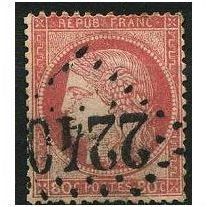 1871 Yvert 57 - #3 fine used (o)