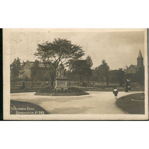 Antique Pictorial Post Card No.289, Whitworth Park, Manchester, Lancashire 1904