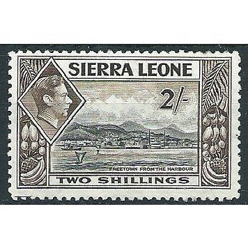 Sierra Leone 1938 SG197 2/- Black & Sepia Mounted Mint ....