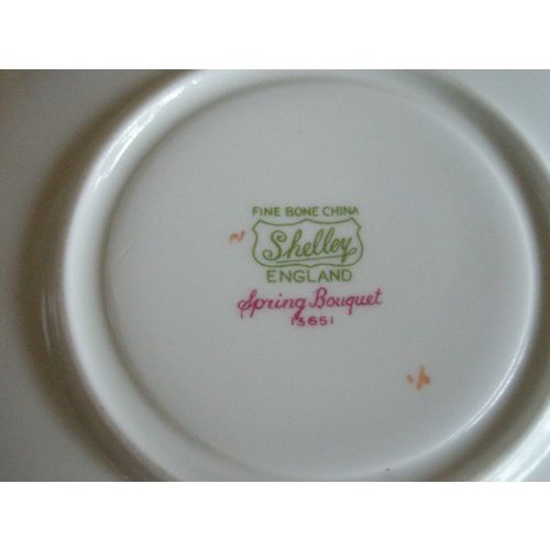 Shelley Bone China Spring Bouquet Saucer