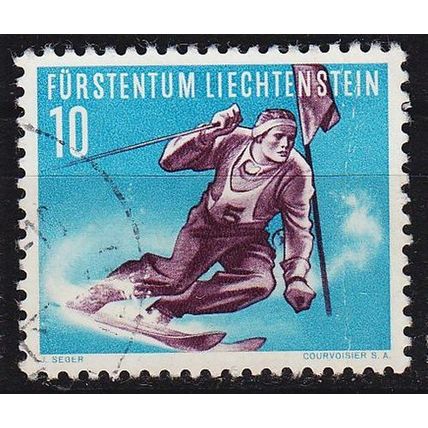 LIECHTENSTEIN [1955] MiNr 0334 ( O/used ) Sport