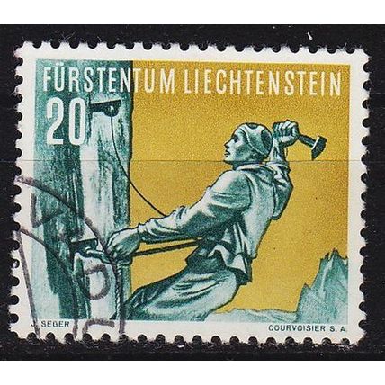 LIECHTENSTEIN [1955] MiNr 0335 ( O/used ) Sport