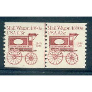 1903 9.3c Mail Wagon Fine MNH Dry Gum CNP Left 2 W0145