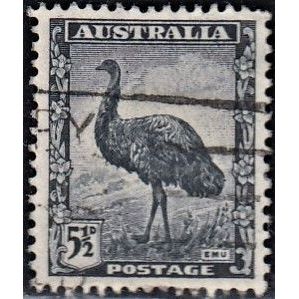 AUSTRALIA, 1942 5.5d Emu, SG 208 (Scott #196), used