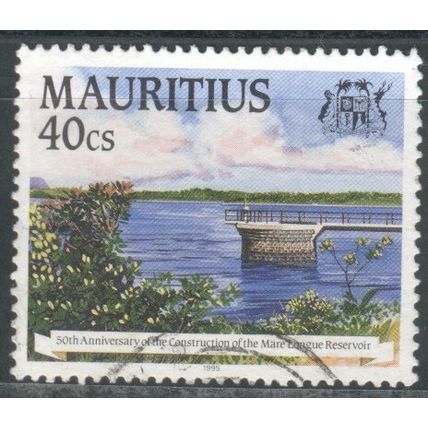 Mauritius stamps 1995 - 40c - Mare League Reservoir 50th Anniversary