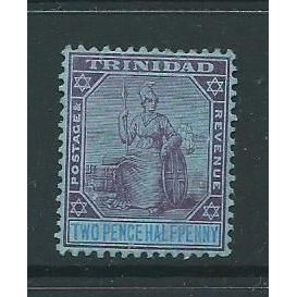 Trinidad and tobago sg136 hm sg 136 watermark multiple crown ca no gum