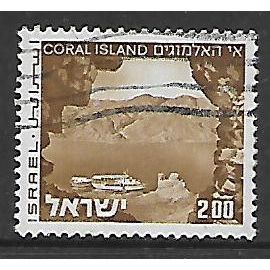 ISRAEL 1971 LANDSCAPES £2 BROWN CORAL ISLANDS SG 509pa FINE USED#2