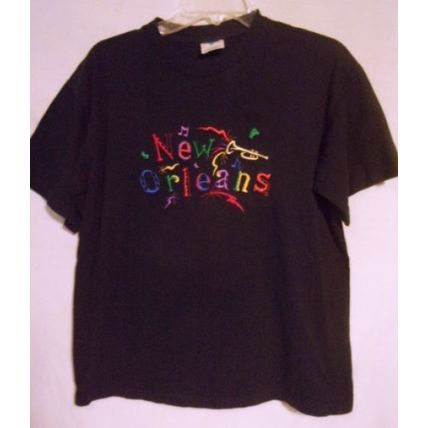 Vintage Mardi Gras New Orleans Tee Shirt Men's Large Like New