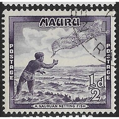 NAURU 1954 SG 48 - cancelled