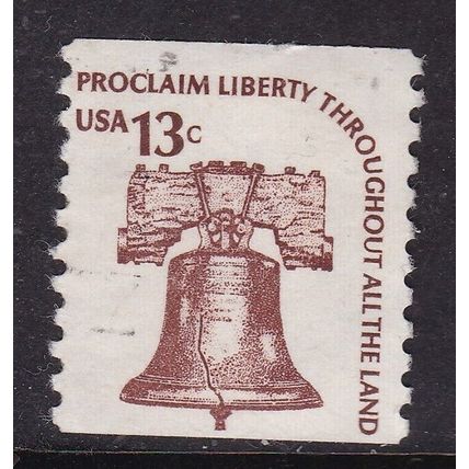United States 1975 Liberty Bell 13c SG 1586 VGC