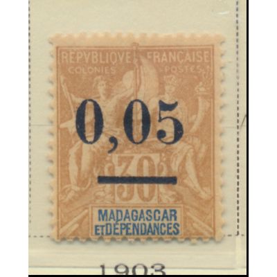 Madagascar Stamp Scott #59, Mint Hinged