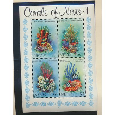 Nevis Stamp Scott #166a, Mint Never Hinged, Souvenir Sheet