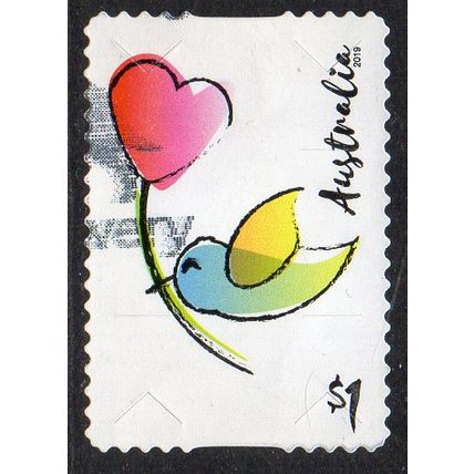 Australia 2019 Moments to Treasure - Love Bird $1 s/a Used