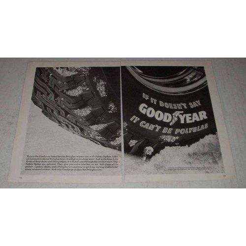 1969 Goodyear Suburbanite Polyglas Winter Tire Ad