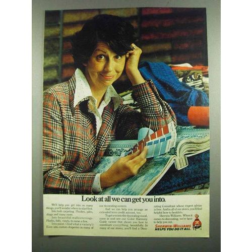 1974 Sherwin-Williams Paint Carpeting Wallcoverings Ad