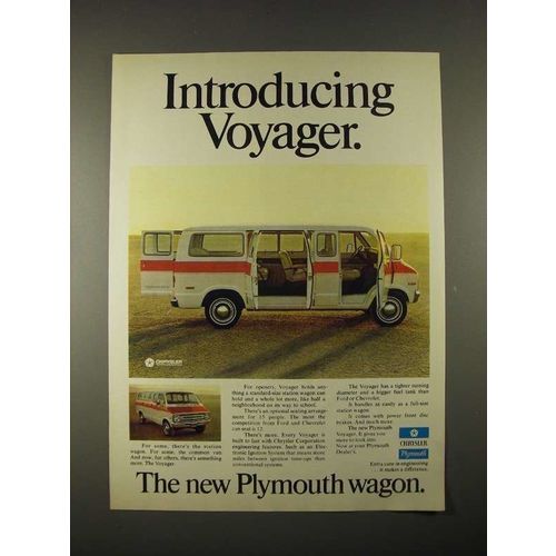 1974 Plymouth Voyager Van Ad - Introducing