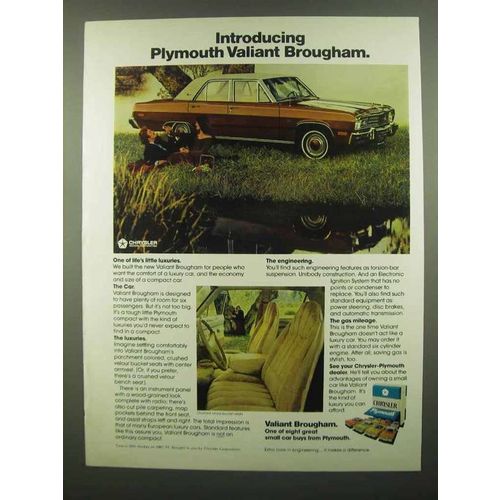 1974 Plymouth Valiant Brougham Car Ad