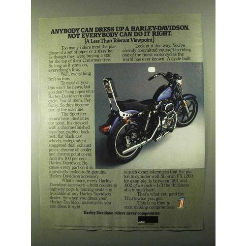 1978 Harley-Davidson Accessories Ad - Sportster Cycle