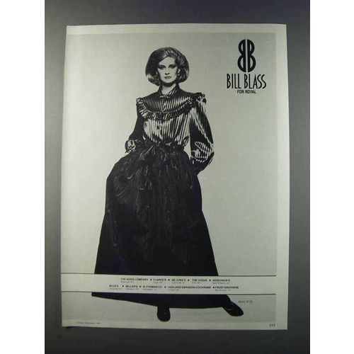 1981 Bill Blass for Royal Fashion Ad