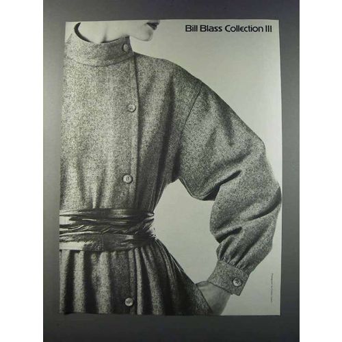 1981 Bill Blass Collection III Fashion Ad