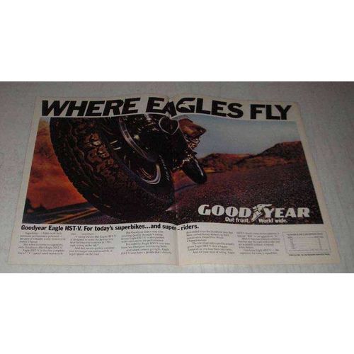 1981 Goodyear Eagle HST-V Tire Ad - Eagles Fly