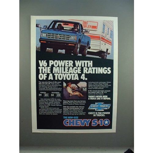 1982 Chevrolet Chevy 6.2 Diesel Pickup Truck Ad - EPA