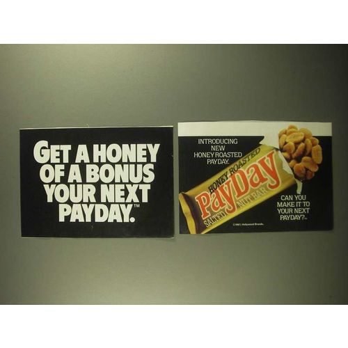 1987 Honey Roasted PayDay Ad - Get a Honey of a Bonus