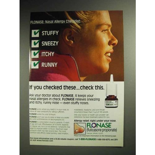 1997 GlaxoSmithKline Flonase Allergy Spray Ad!