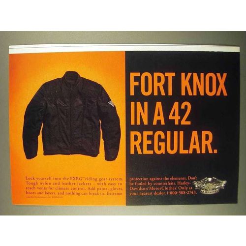 1998 Harley-Davidson FXRG Riding Gear System Ad