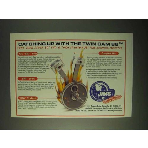 1999 JIMS Rods, Shafts, Flywheels and Complete Kits Ad - Catching Up