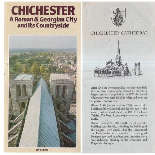 CHICHESTER CITY AND CATHEDRAL leaflets, SUSSEX. 1982 #