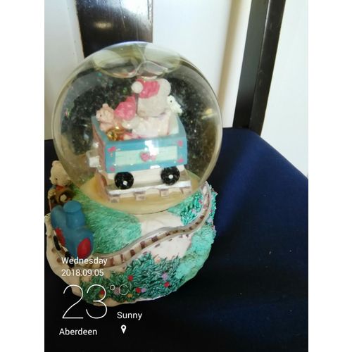 Snow Globe, Christmas Themed, Bears, Music Box