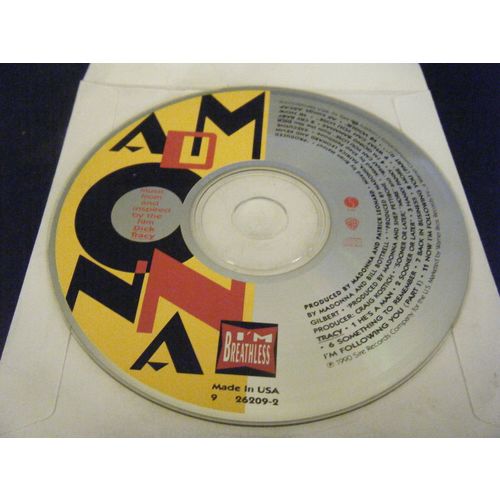 I'm Breathless Dick Tracy Soundtrack by Madonna (CD, May-1990, Sire) - Disc Only