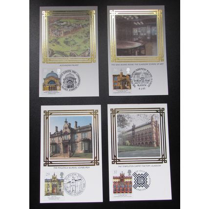BENHAM PC - EUROPA SILK POSTCARD SET 1990
