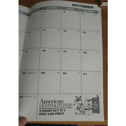 The American Tobacco Company 1990 Modern American Planner