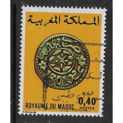 MOROCCO 1976 MOROCCO COINS 40F FEZ COIN SG 439 FINE USED#2