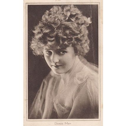 Doris May The Jailbird Western Movie Actress Antique Postcard