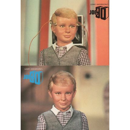 Gerry Andersons Joe 90 2x Postcard s