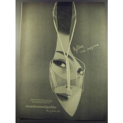 1956 Mademoiselle Shoes Advertisement - Mysteria t-vine.. simply divine