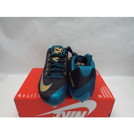 New Mens 14 NIKE Alpha Pro 2 Teal Black Football Cleats Shoes $95 742767-015