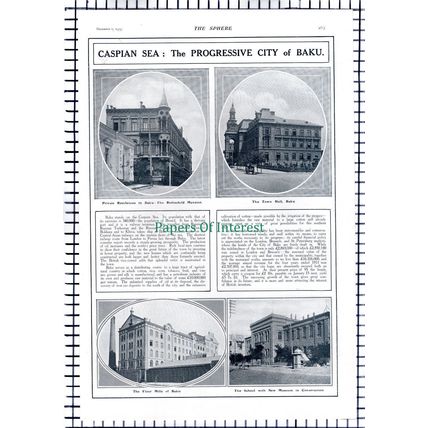 Baku Azerbaijan Russia - 1913 Article / Print