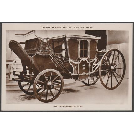 The Trewinnard Coach, Royal Cornwall Museum, Truro, 1930 - RP Postcard