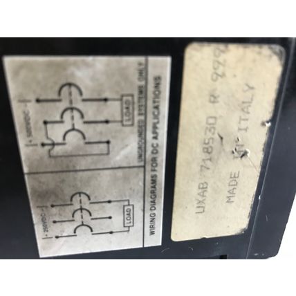 ABB RT-928 CIRCUIT BREAKER,400 A,3-POLE,600 vac/500 vdc,ABB TYPE JS,CU7AL 75C,TA